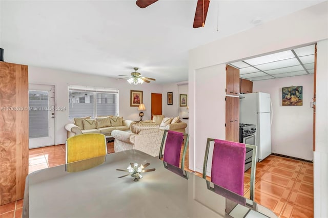 2072 NE 169th St Unit 10, North Miami Beach, FL 33162 - dining room with a ceiling fan