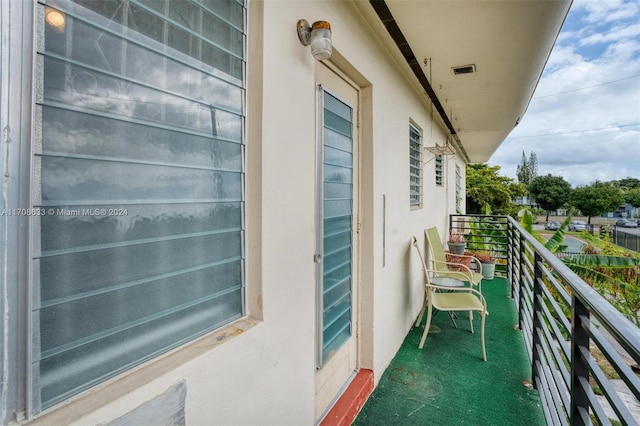 view of balcony