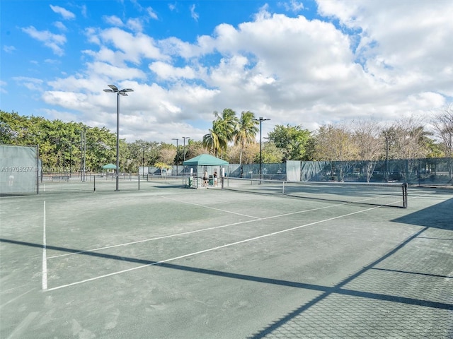 view of tennis court