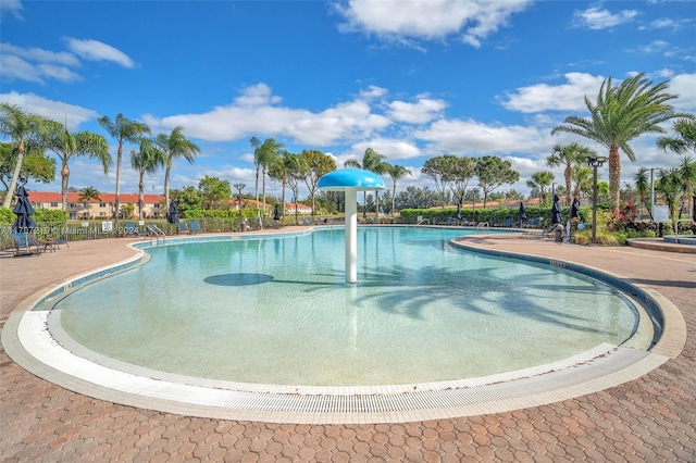 view of pool with a patio area