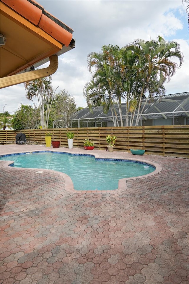 view of pool with a patio