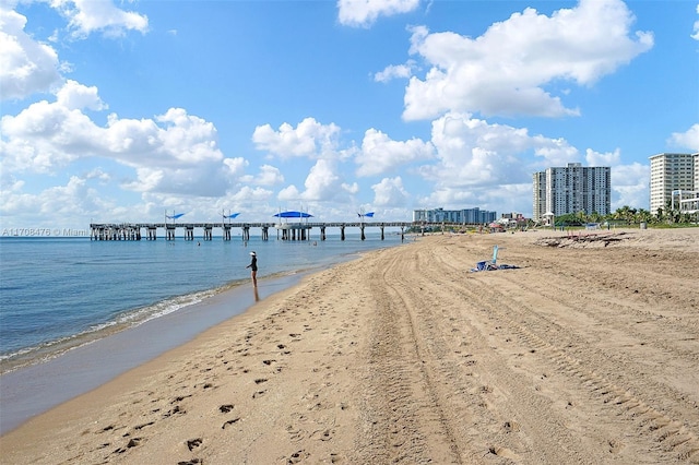 water view with a beach view