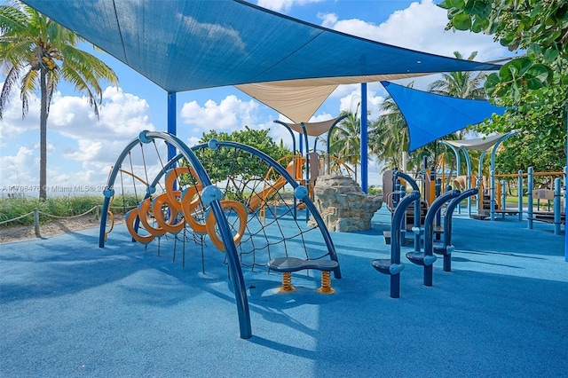 view of play area