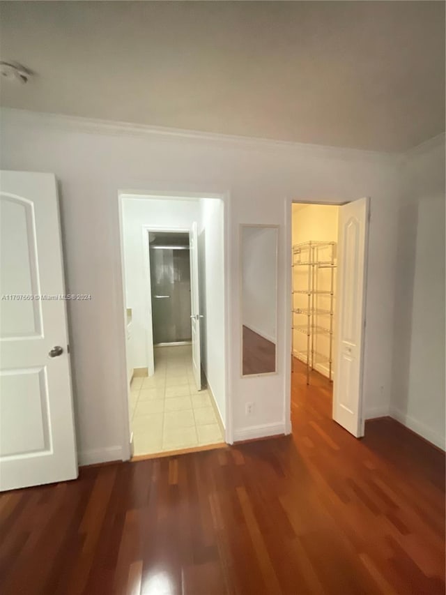 interior space featuring hardwood / wood-style flooring