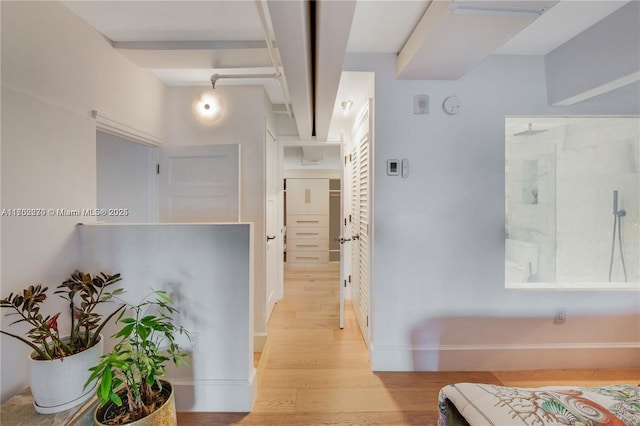 101 N Clematis St Unit 308, West Palm Beach, FL 33401 - corridor featuring light wood finished floors