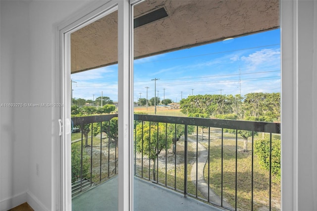 view of balcony