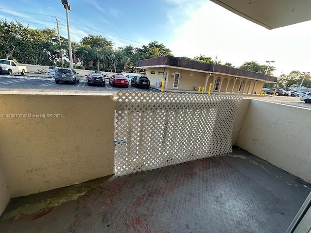 view of balcony