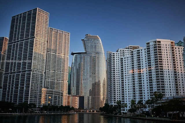 city view with a water view