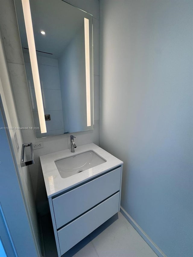 bathroom with vanity