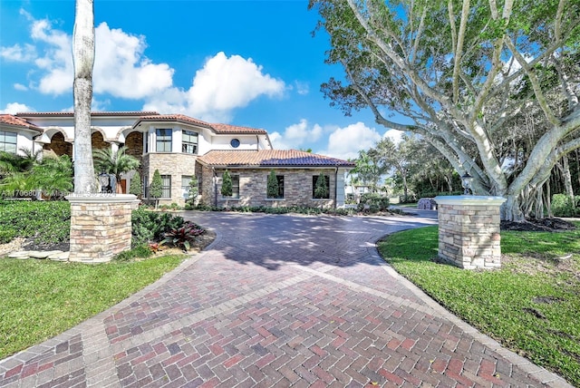 view of mediterranean / spanish house