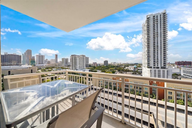 view of balcony