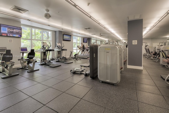 view of exercise room