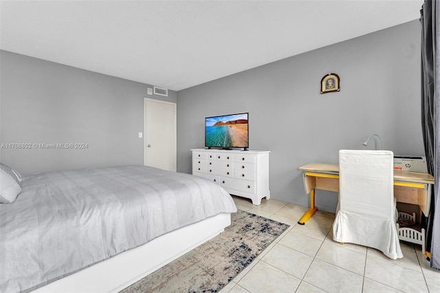 view of tiled bedroom