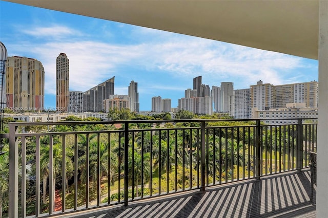 view of balcony