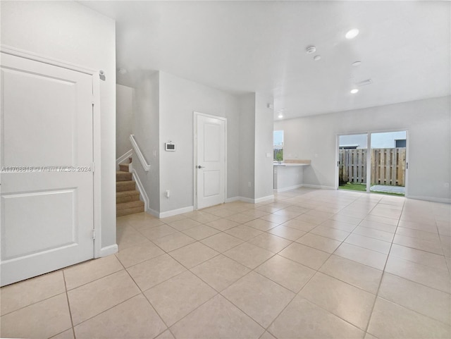 view of tiled empty room