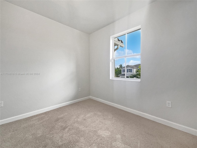 empty room with carpet floors