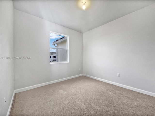 spare room featuring carpet floors