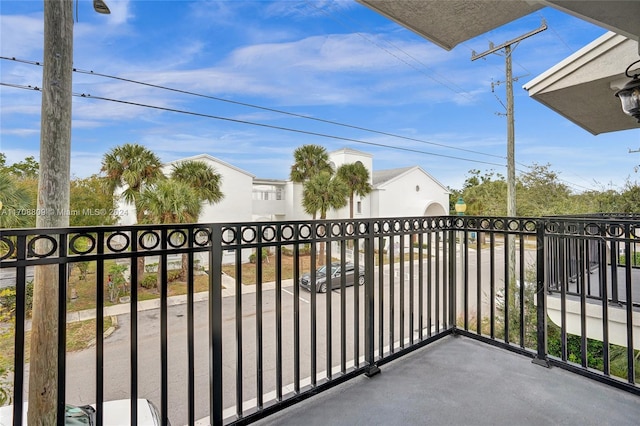 view of balcony