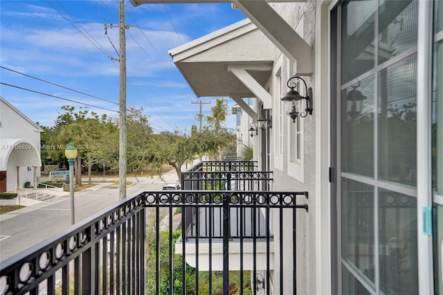 view of balcony