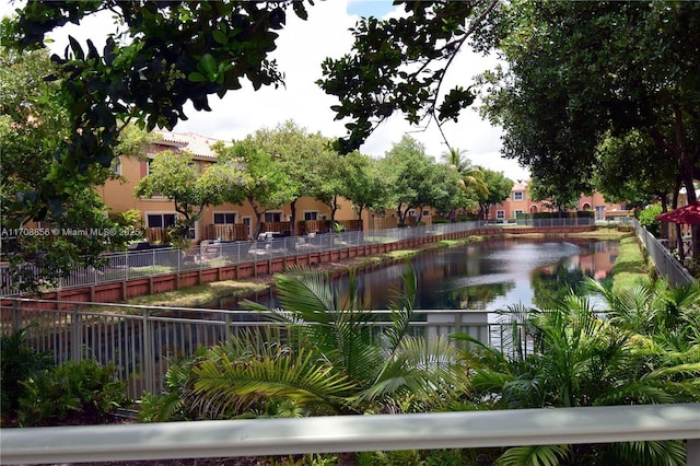 view of home's community featuring a water view