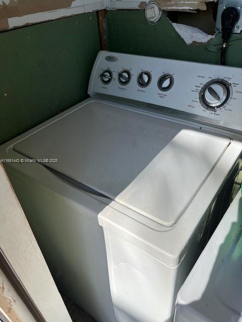 view of laundry room