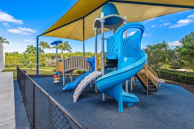 view of jungle gym