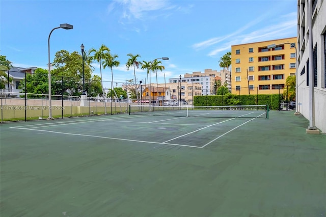 view of tennis court