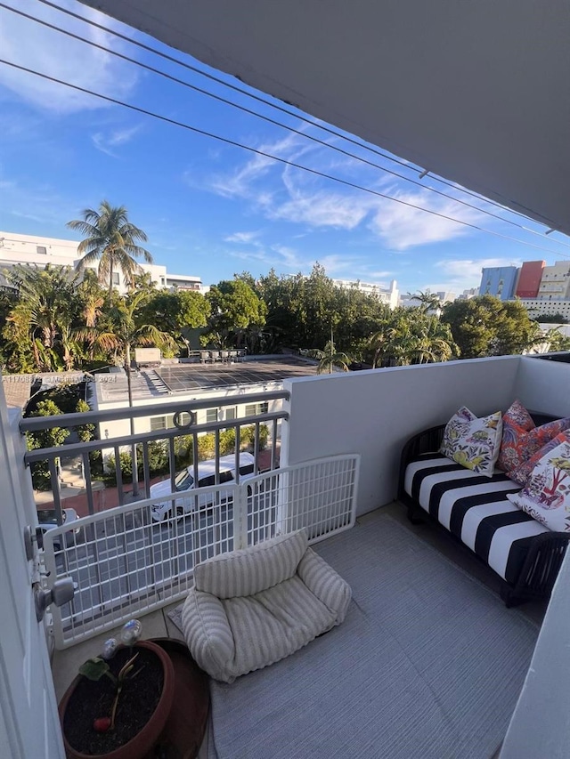 view of balcony