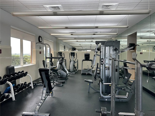 view of workout area