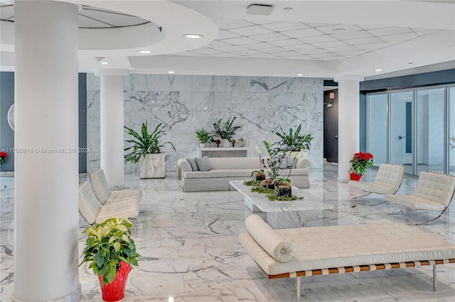5055 Collins Ave Unit 14M, Miami Beach, FL 33140 - building lobby with recessed lighting
