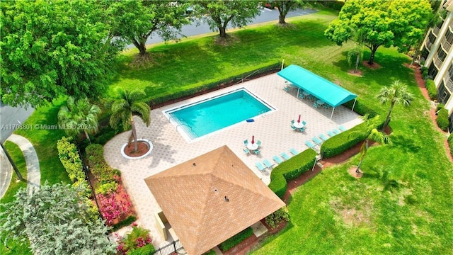 view of pool with a patio