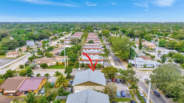 drone / aerial view featuring a residential view