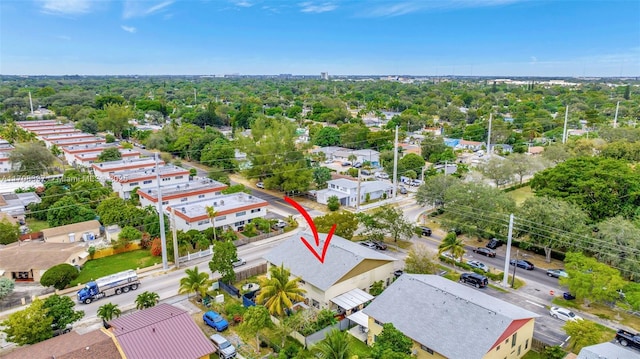 birds eye view of property featuring a residential view