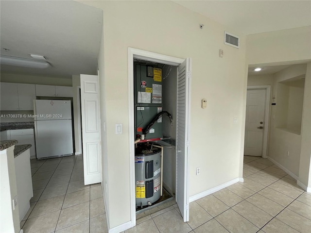 interior space with water heater