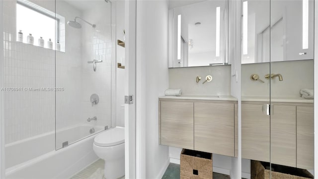 734 Michigan Ave Unit 7And 6, Miami Beach, FL 33139 - full bathroom featuring toilet, tub / shower combination, and vanity