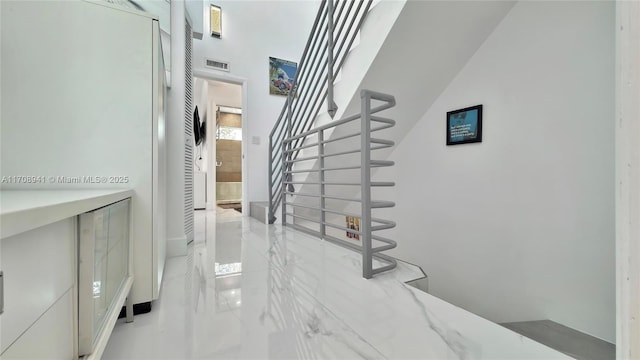 734 Michigan Ave Unit 7And 6, Miami Beach, FL 33139 - stairway with marble tiled flooring