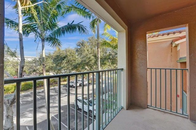 view of balcony