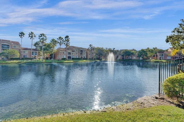 view of water feature