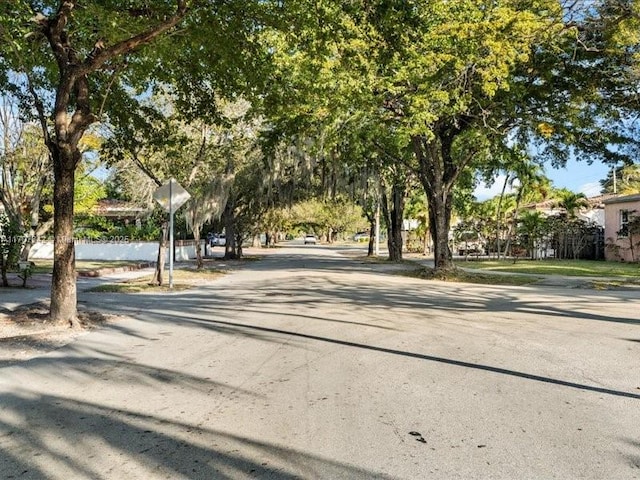 view of road