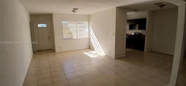 view of tiled entrance foyer