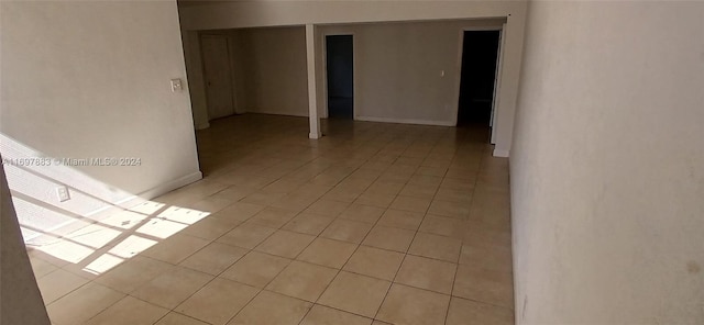 view of tiled spare room