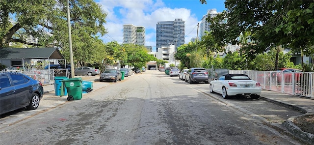 view of road