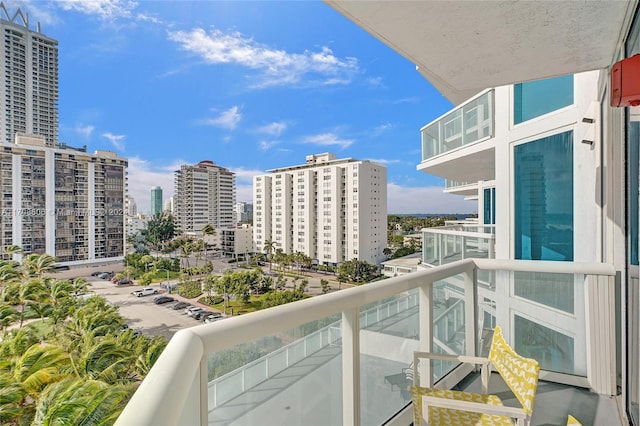 view of balcony