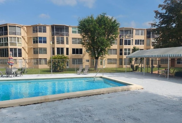 view of pool with a patio