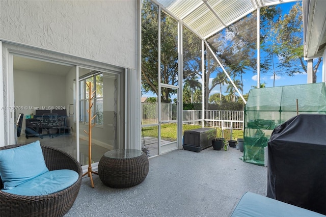 view of sunroom / solarium