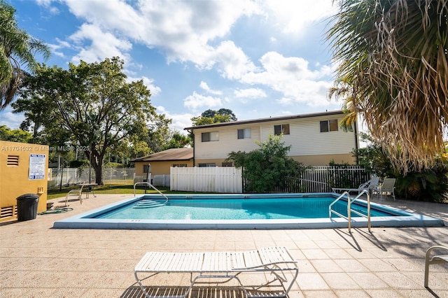 view of pool with a patio area