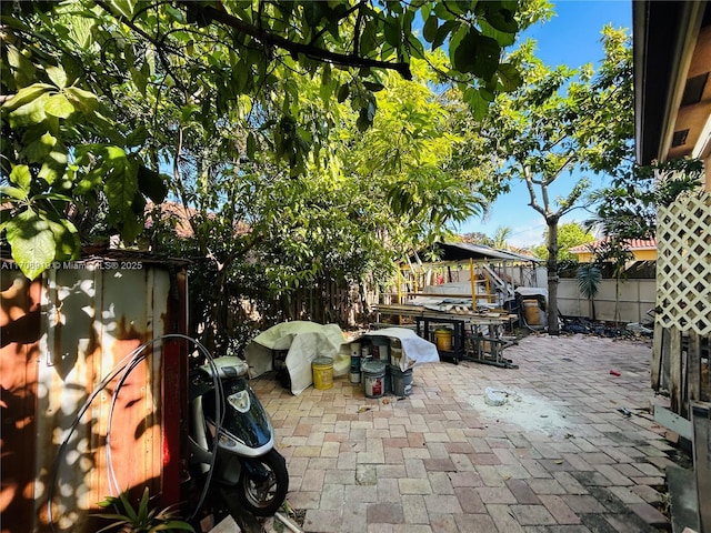 view of patio / terrace with a fenced backyard