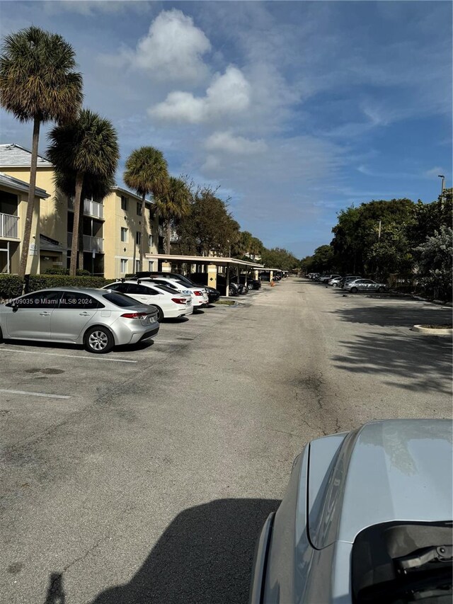 view of car parking