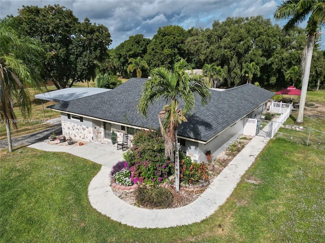 birds eye view of property