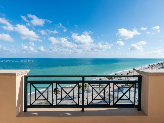 water view with a beach view